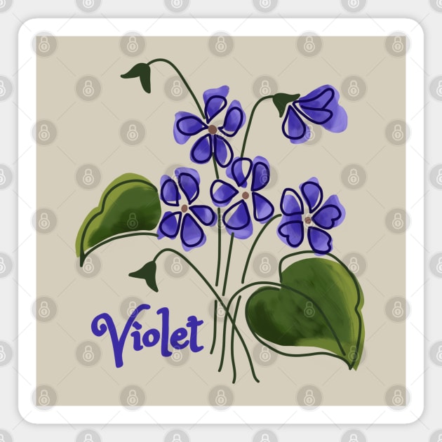 Violet Magnet by Slightly Unhinged